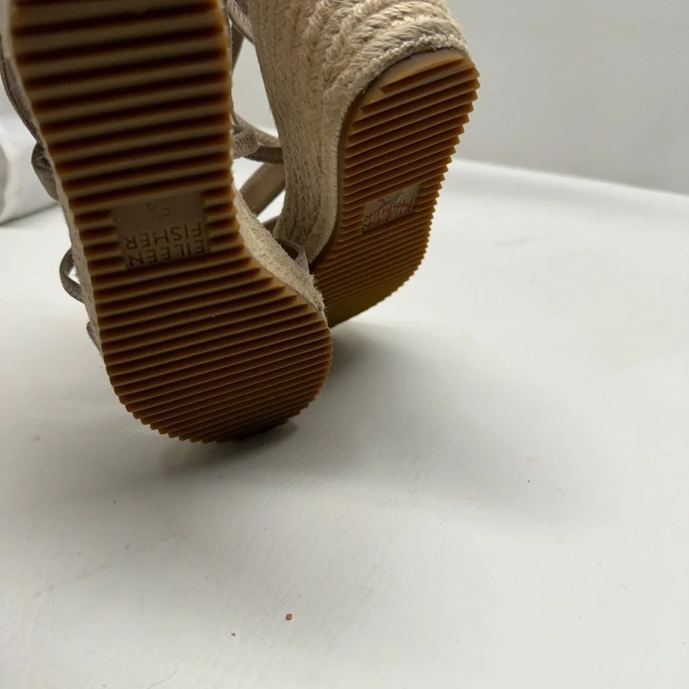 Eileen Fisher women’s platform wedges sandals size 5.5